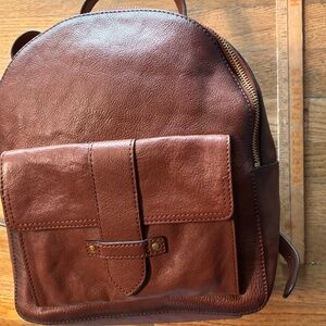 Frye leather backpack